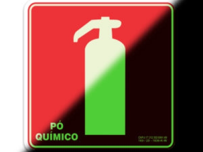 Sinalização Fotoluminescente Pó Químico